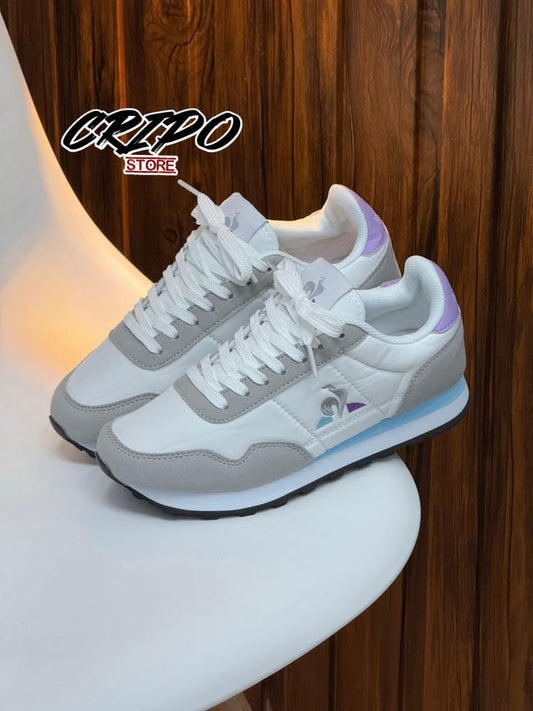 LCQ CLASICO BLANCO & LILA