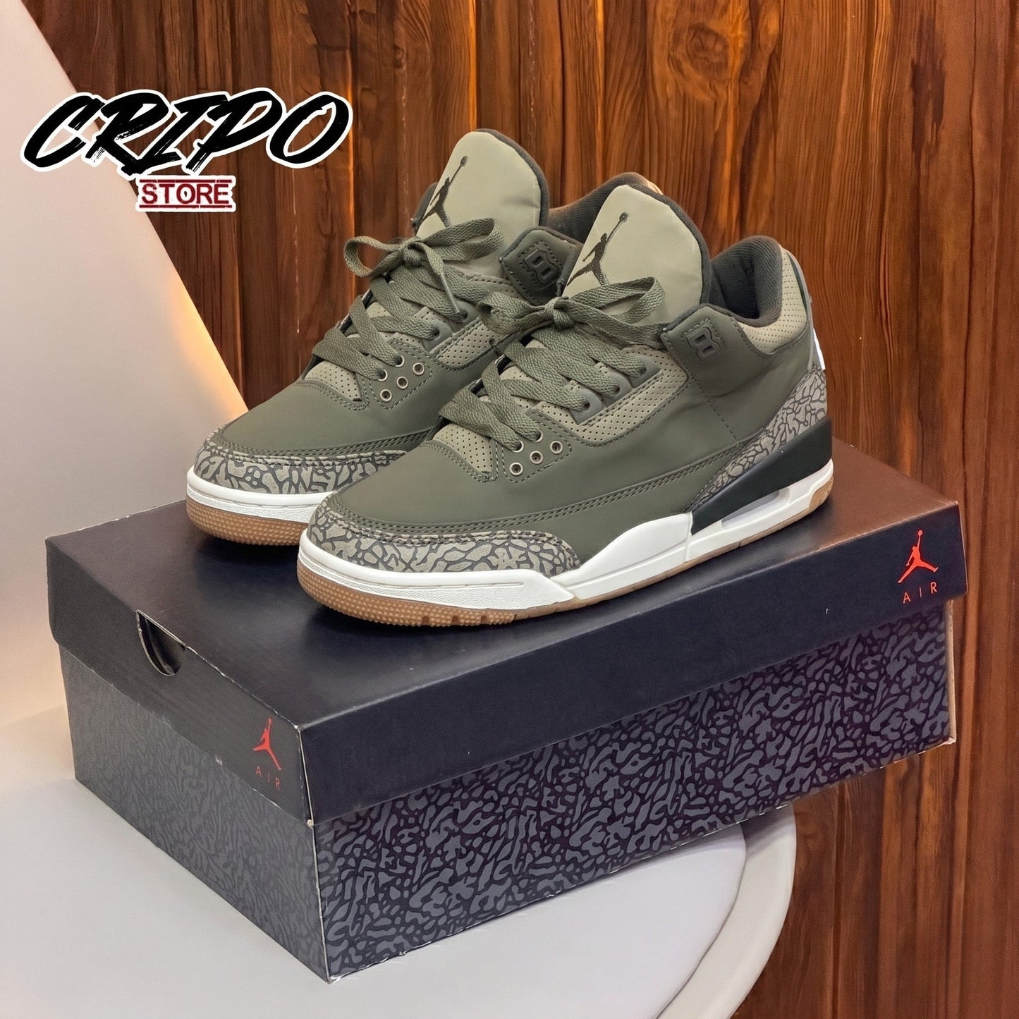 RETRO 3️⃣ OLIVE CEMENT