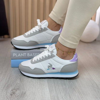 LCQ CLASICO BLANCO & LILA